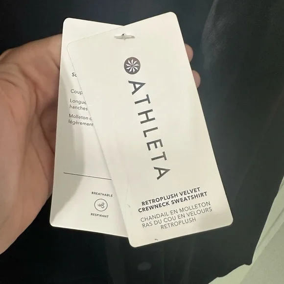 Athleta Retroplush Crewneck Velvet Sweatshirt - Picture 6 of 10